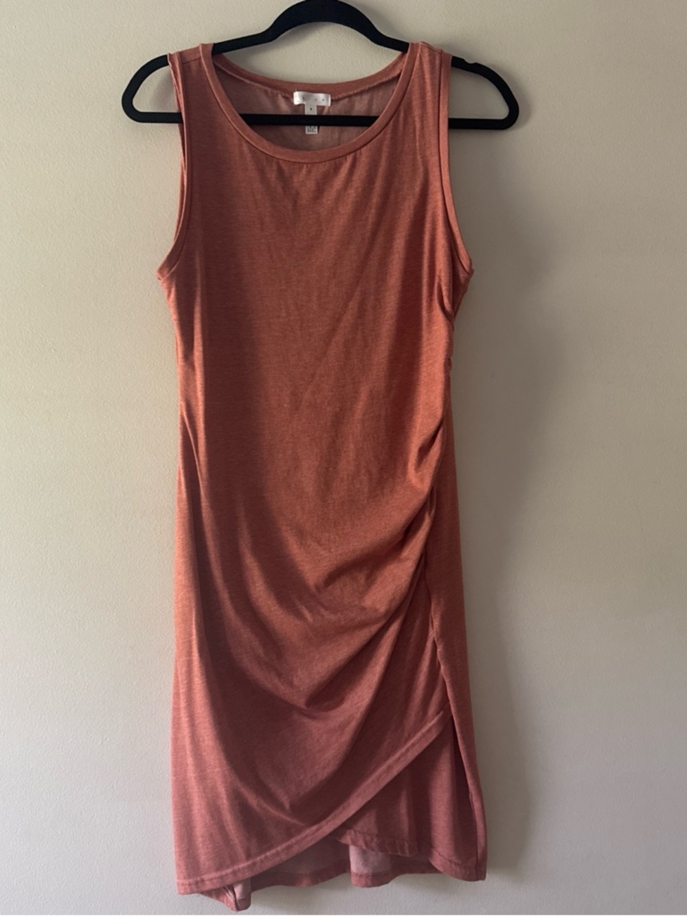 Leith Sleeveless Midi Dress in Rust
